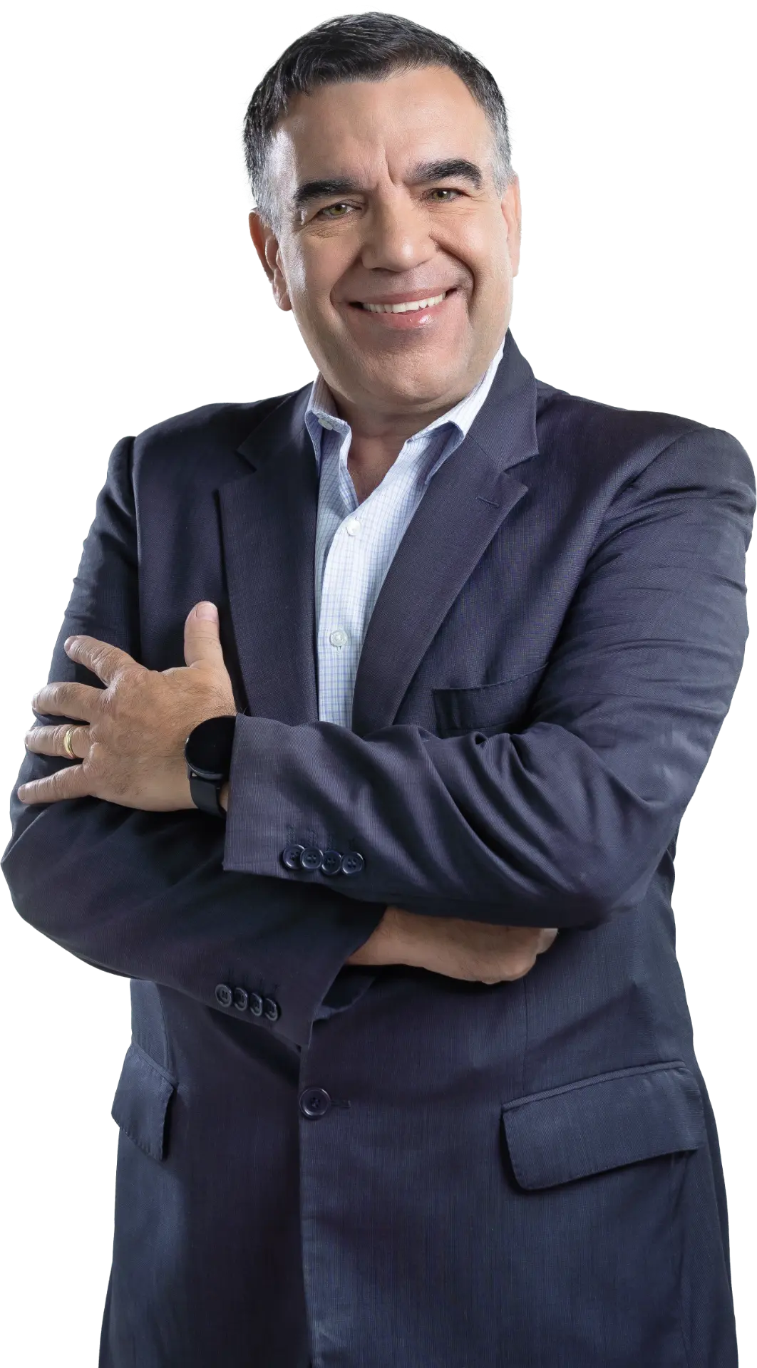 Pinho, candidato a deputado distrital, de braços cruzados
